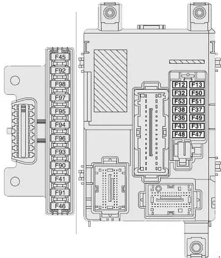 Fiat Doblo III (2010-2016) - boîte à fusibles et relais