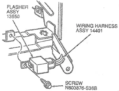 Ford Taurus (1985-1991) - boîte à fusibles et relais